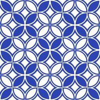 Moroccan Zellige Patterns seamless tile pattern with vibrant blues and intricate geometric designs for exotic home decor vector
