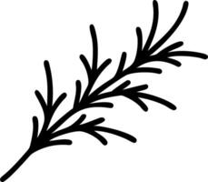 Modern herb seamless tile pattern with sleek rosemary branches and monochrome palette ideal for contemporary kitchens Set 3 vector