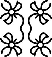 Modern abstract wildflowers seamless tile pattern with bold floral lines and vibrant colors for contemporary artistic spaces Set 8 vector
