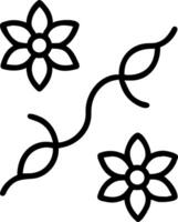 Modern abstract garden flowers seamless tile pattern with bold floral lines and vibrant colors for contemporary artistic spaces Set 5 vector