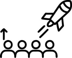 Model rocket launching with group of children in background wearing helmets on sunny day during science and education activity Set 5 vector