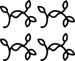 Minimalist vine seamless tile pattern with simple tendril lines and soft grey accents ideal for modern kitchens Set 2 Edition vector
