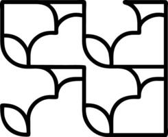 Minimalist seamless tile pattern with simple white floral outlines on to solid pastel background for Scandinavian inspired interiors vector