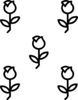 Minimalist rose seamless tile pattern with simple white roses and subtle grey accents ideal for modern bathrooms Set 15 vector