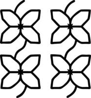 Minimalist poinsettia seamless tile pattern with simple white petals and soft grey accents ideal for modern kitchens Set 9 Edition vector