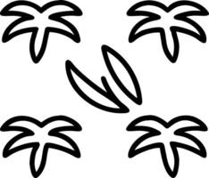 Minimalist palm leaf seamless tile pattern with simple green silhouettes and soft grey accents ideal for modern kitchens Set 5 vector
