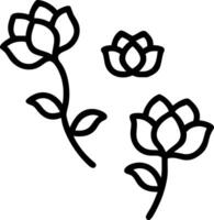 Minimalist monochrome peony seamless pattern with simple lines on white background Edition vector