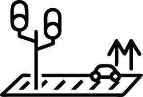 Minimalist isometric illustration of pedestrian crossing with traffic lights and trees perfect for urban planning and city design projects Set 2 vector