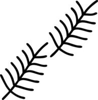 Minimalist fern seamless tile pattern with simple fern silhouettes on to white background perfect for modern bathrooms Set 9 vector