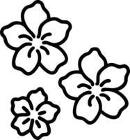 Minimalist hibiscus seamless tile pattern with simple white petals and soft grey accents ideal for modern kitchens Set 3 vector