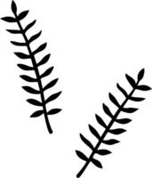 Minimalist fern seamless tile pattern with simple fern silhouettes on to white background perfect for modern bathrooms Set 7 vector