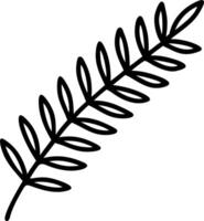 Minimalist fern seamless tile pattern with simple fern silhouettes on to white background perfect for modern bathrooms Set 4 vector