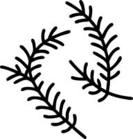 Minimalist fern seamless tile pattern with simple fern silhouettes on to white background perfect for modern bathrooms Set 5 vector