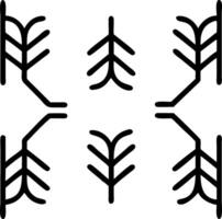 Minimalist fern seamless tile pattern with simple fern silhouettes on to white background perfect for modern bathrooms Set 10 vector