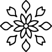 Minimalist floral mandala seamless tile pattern with simple line art and soft pastel colors ideal for serene bedrooms vector