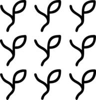 Minimalist eucalyptus seamless tile pattern with simple green stems and soft white accents ideal for modern kitchens Set 8 vector