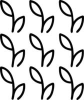 Minimalist eucalyptus seamless tile pattern with simple green stems and soft white accents ideal for modern kitchens vector
