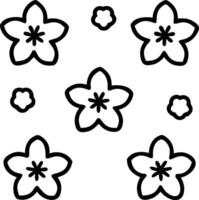 Minimalist cherry blossom seamless tile pattern with simple white blossoms and soft grey accents ideal for modern kitchens vector