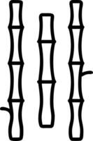 Minimalist bamboo leaves seamless tile pattern with simple green stalks and soft grey accents ideal for modern kitchens Set 2 vector