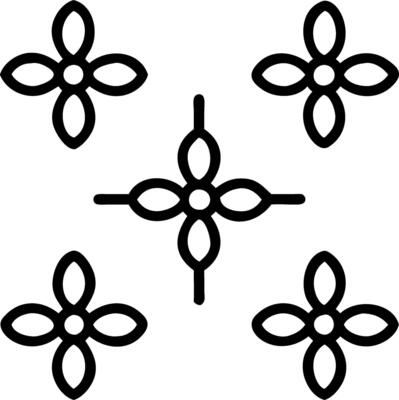 Minimalist blossom seamless tile pattern with simple flower outlines and pastel colors for modern bathrooms