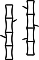 Minimalist bamboo leaves seamless tile pattern with simple green stalks and soft grey accents ideal for modern kitchens Set 6 vector