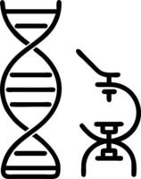 Microscope image of modified DNA strands displayed on advanced digital equipment within to biotech lab showcasing genetic research and scientific innovation Set 3 vector