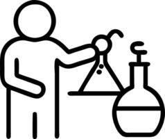 Medicine research in chemical laboratory chemist scientist conducting liquid experiments and test analysis using tubes beakers and glassware in pharmaceutical medical lab concept Set 2 vector