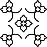 Luxurious blossom seamless tile pattern with opulent flower designs and metallic accents for high end spaces Set 6 vector