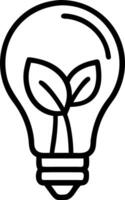 Light bulb symbolizing green energy technology environmentally friendly renewable and clean circular energy concepts sustainable energy sources vector