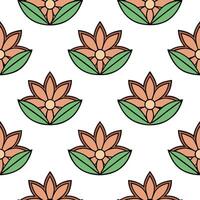 Local folklore scenes and mythical creatures seamless tile pattern with vibrant and earthy tones vector