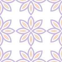 Light and airy spring pastel seamless tile pattern with peach and lilac for refreshing home accents vector