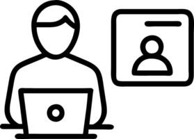 know your customer KYC concept businessman use laptop identity verification symbol increase financial security access personal financial data biometrics security Set 6 vector