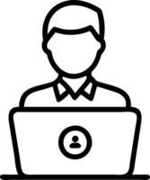 know your customer KYC concept businessman use laptop identity verification symbol increase financial security access personal financial data biometrics security Set 10 vector