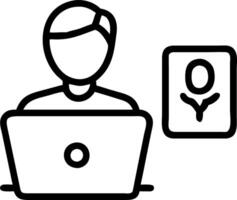 know your customer KYC concept businessman use laptop identity verification symbol increase financial security access personal financial data biometrics security Set 11 vector