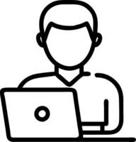 know your customer KYC concept businessman use laptop identity verification symbol increase financial security access personal financial data biometrics security Set 7 vector