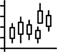 Investment chart for stock market showing business candle chart with bullish trends on to blue background including trading schedule in EPS 10 format vector
