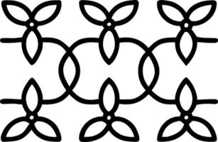 Industrial magnolia seamless tile pattern with bold lines and metallic accents on white background ideal for modern lofts Set 4 vector