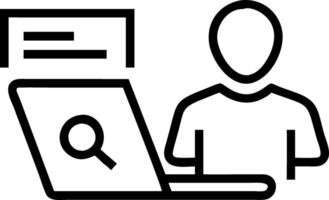 Human using computer laptop searching job fill personal data job website file resume apply application jobs internet work search online concept vector