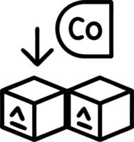 Icon depicting reduction of carbon emissions and achieving carbon neutral and Net Zero greenhouse gas emissions targets with CO2 emissions target on wooden cubes symbolizing circul vector