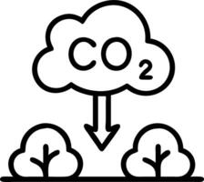 icon reduce CO2 emission concept on the top view of the forest for environmental Sustainable development and green business based on renewable energy limit climate change and globa vector