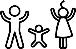contento familia en el parque padre y madre jugando con hija relajarse familia hora representando alegría unión y al aire libre ocupaciones en a familia ajuste conjunto 2 vector