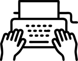 Hands typing on to vintage typewriter on to wooden table representing creativity writing and traditional office work in to nostalgic setting Set 2 vector