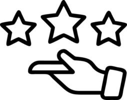 Hand marking five yellow stars on black background representing best customer satisfaction and high quality product service evaluation vector