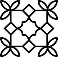 Geometric botanical seamless tile pattern with intersecting floral lines and muted color scheme for modern classic interiors vector