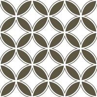 Geometric vintage seamless tile pattern with muted color palette for modern retro walls vector
