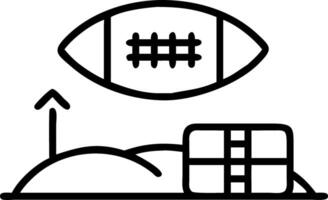 Football resting on snowy field during evening with stadium scoreboard illuminating the scene in the background capturing sports and winter atmosphere Set 2 vector