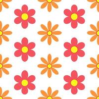 Fresh spring blooms seamless tile pattern with vivid flower designs for vibrant spaces vector