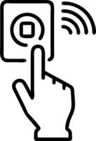 Fingerprint scan personal ID tech displays user identity ensures secure data privacy brand credibility fosters reliable compliance system essential vector