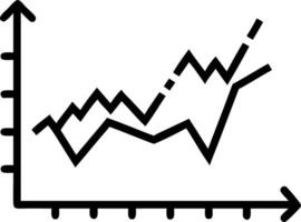 Financial stock market graph displayed with to blurry background illustrating trading investment economy and market fluctuations in to horizontal image vector