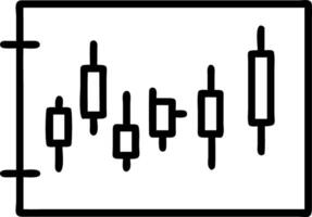 Financial chart candlestick graph and business data analysis of stock market investment trading illustrating financial trends and investment strategies vector